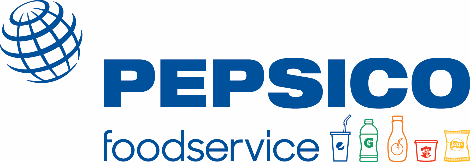 PEPSICO logo with foodservice and various beverage icons