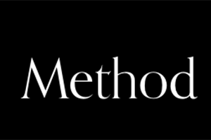The word "Method" on a black background